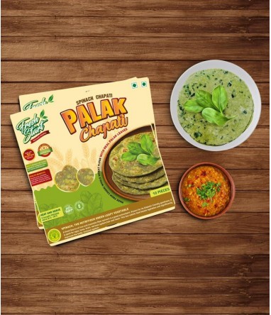 Spinach ( Palak)  Chapati ( Ready To Cook)